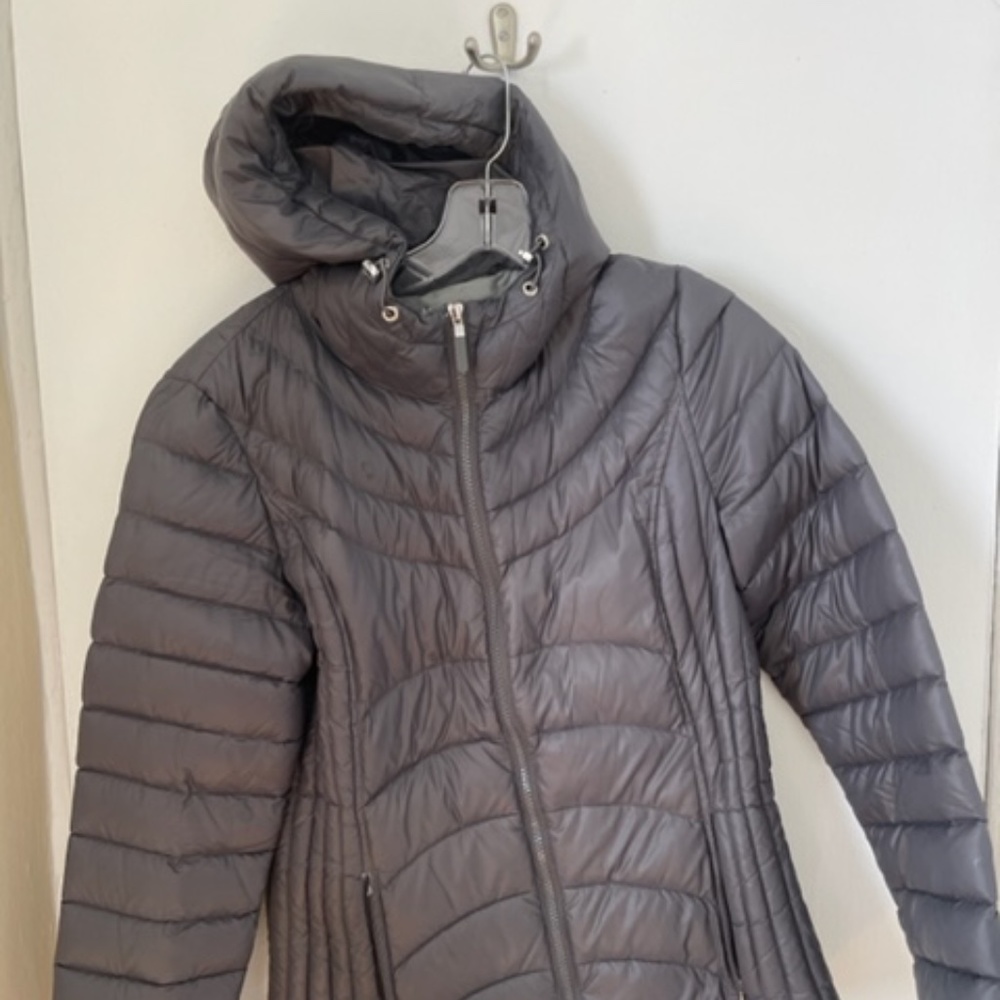 Andrew Marc lightweight grey down jacket